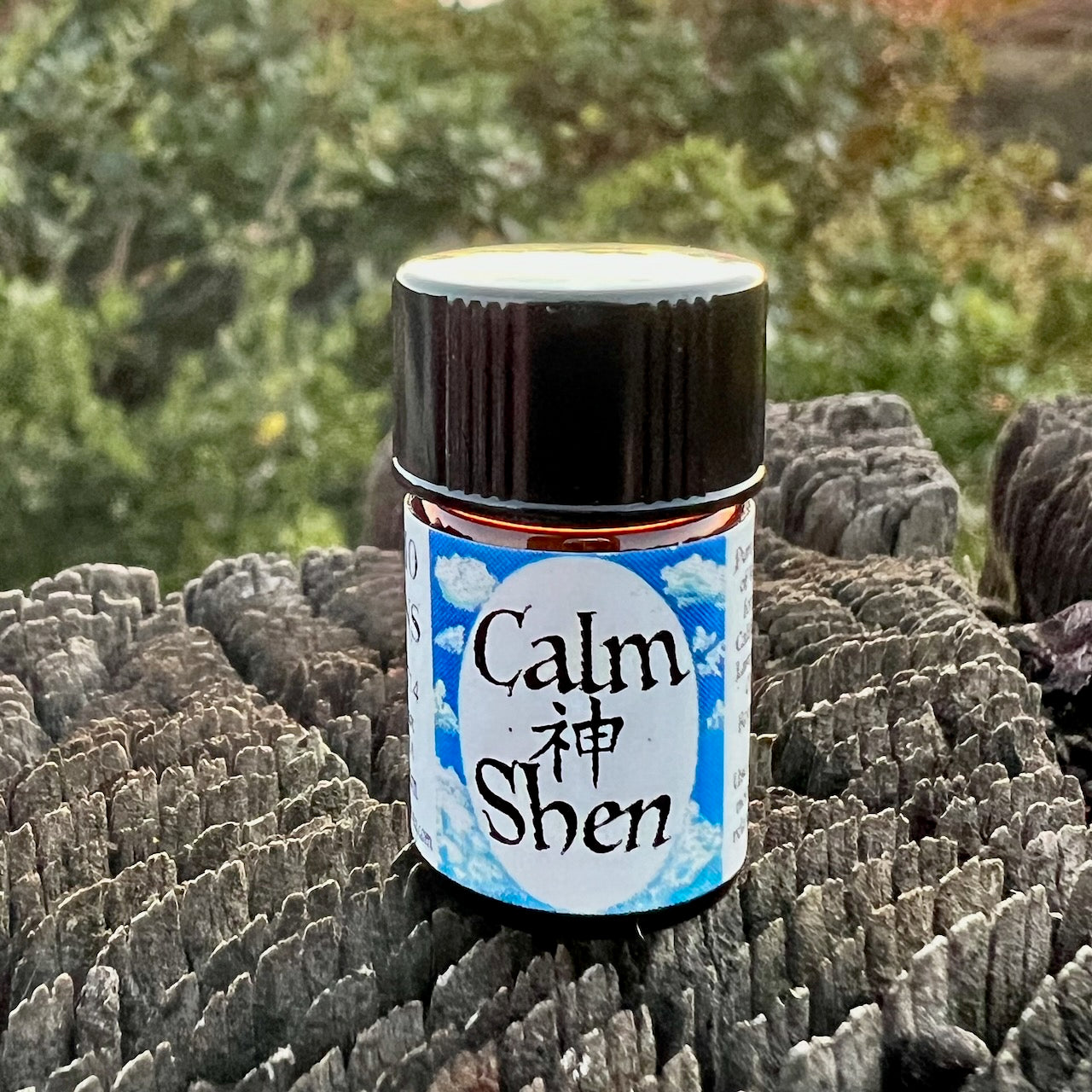 Photograph of calm shen bottle